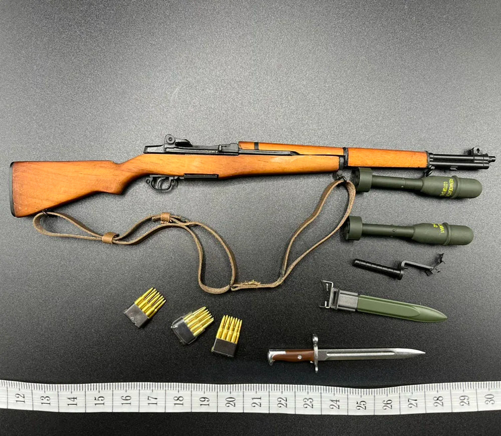 1/6 SoldierStory SS126 WWII US 101 Battalion Private First Class Ryan Mini Weapons Model M1 Garand Bazooka PVC Material For Fans