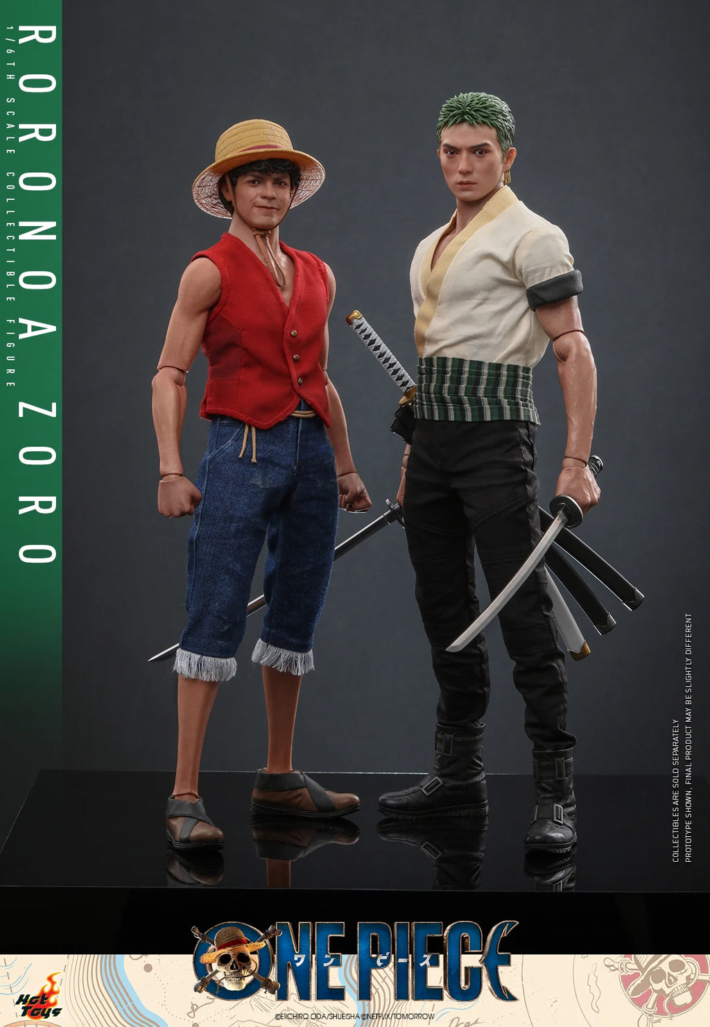 In Stock HotToys TMS109 Monkey D. Luffy TMS110 Roronoa Zoro Live Version 1/6 Anime Action Figure Toy Gift Model Collection