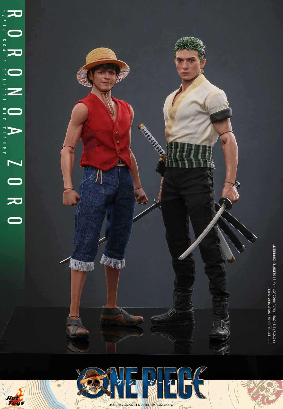 In Stock HotToys TMS109 Monkey D. Luffy TMS110 Roronoa Zoro Live Version 1/6 Anime Action Figure Toy Gift Model Collection
