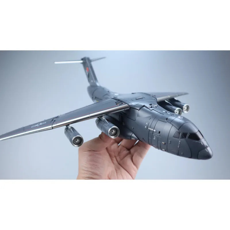 Yuanye Culture Weijiang Transformable Mecha Toy Longhun Yun 20 Kunpeng Battle Transport Aircraft Model Collectible Action Figure