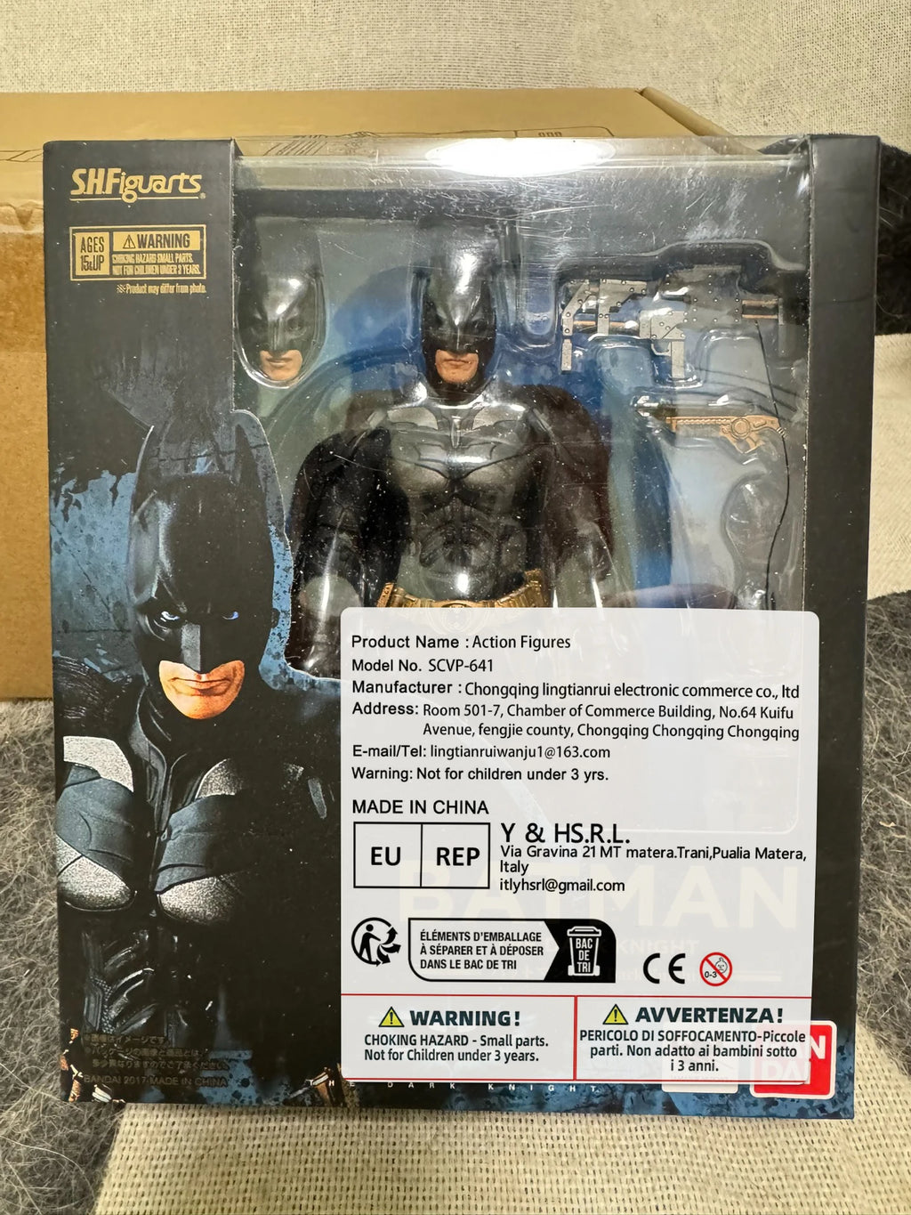 In Stock Originate BANDAI SHF The Dark Knight Batman Movable Model Toys S.H.FIGUARTS Bruce Wayne The Dark Knight Rises