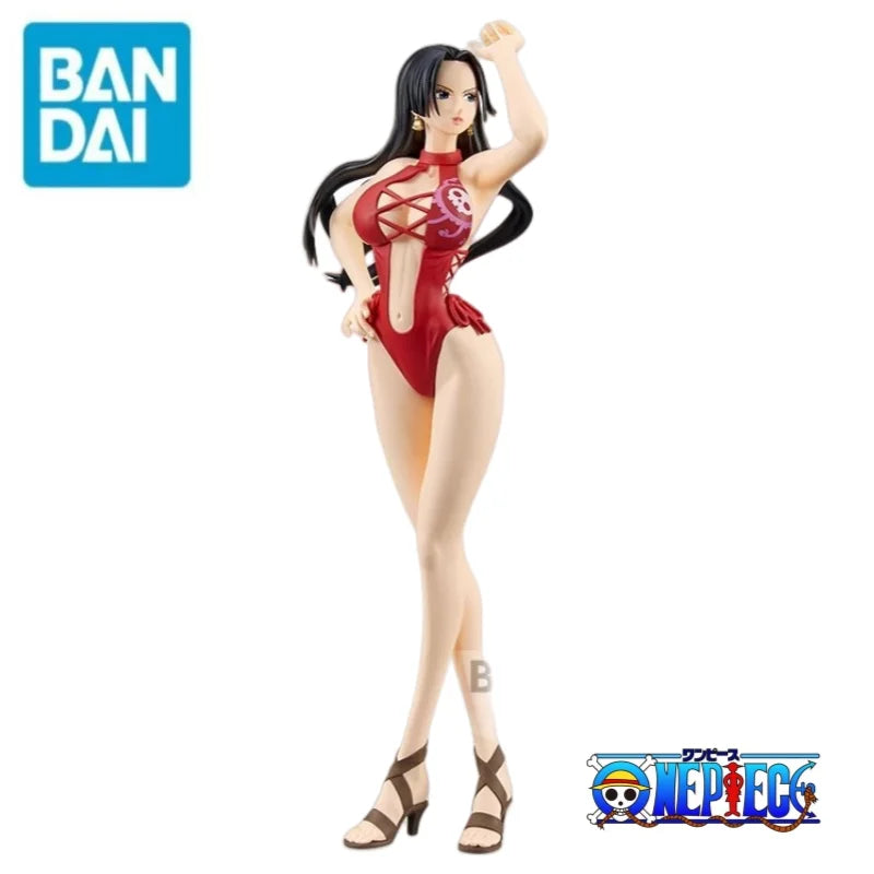 В наличност Bandai Original One Piece Banpresto Boa Hancock Nico Robin 100% оригинални празнични подаръци фигурка модел орнаменти статуя