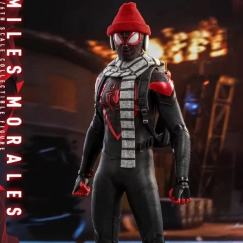 Hot Toys Ht 1/6 Vgm46 Spider Man Miles Morales Action Figure 29.5cm Collectible Figure Birthday Gift