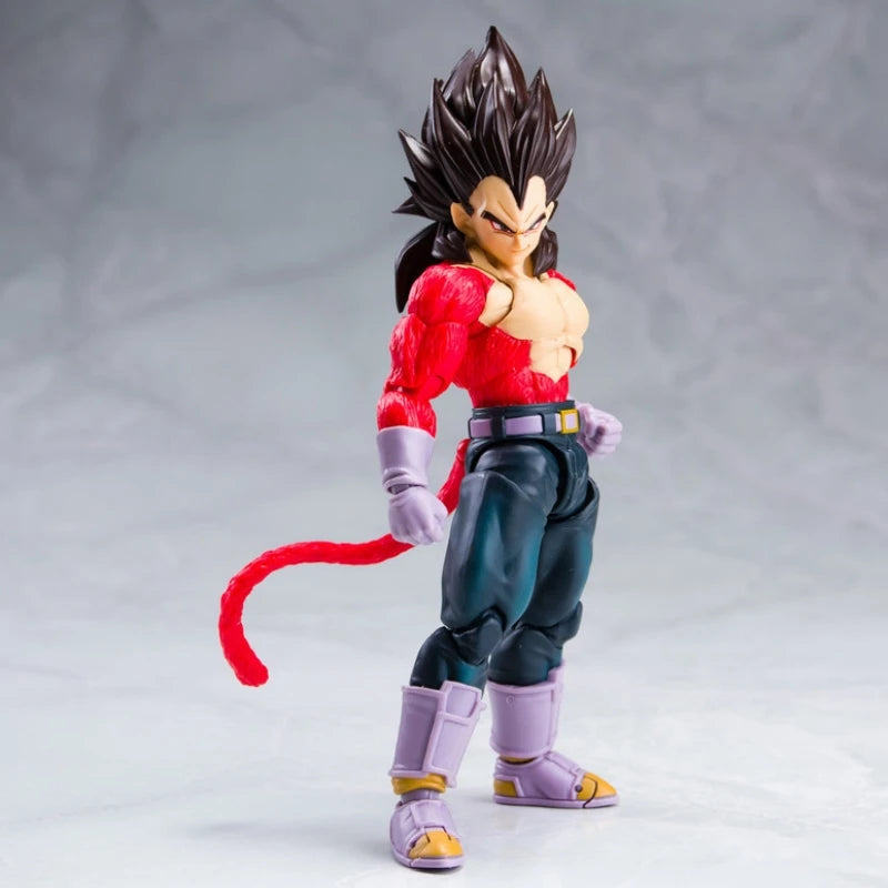 16cm Dragon Ball GT Goku Vegeta Super Saiyan 4 Anime Figure Model Statue Boys Collection Desktop Decoration Ornament Toys Gifts
