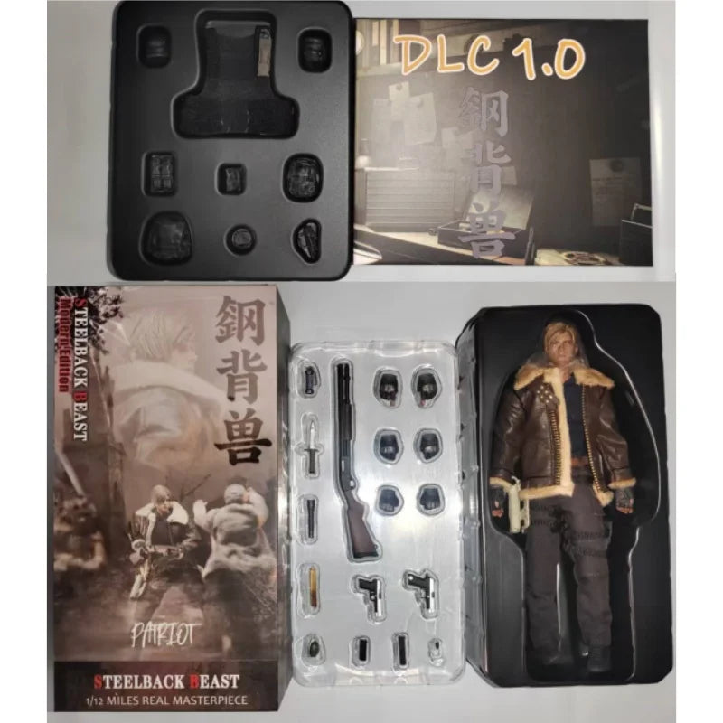 [24-Hour Shipping] Patriot Studio 1/12 Resident Evil Steelback Leon Movable Clothes Doll Soldier Figure Gift Collection