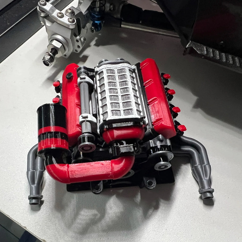 RC Car  Engine Model Decoration for 1/10 VP OPTIC H10 KIT TRX4 Defender AXIAL SCX10 RC4WD Sport Jeep K10 TF2 TRX6 G63