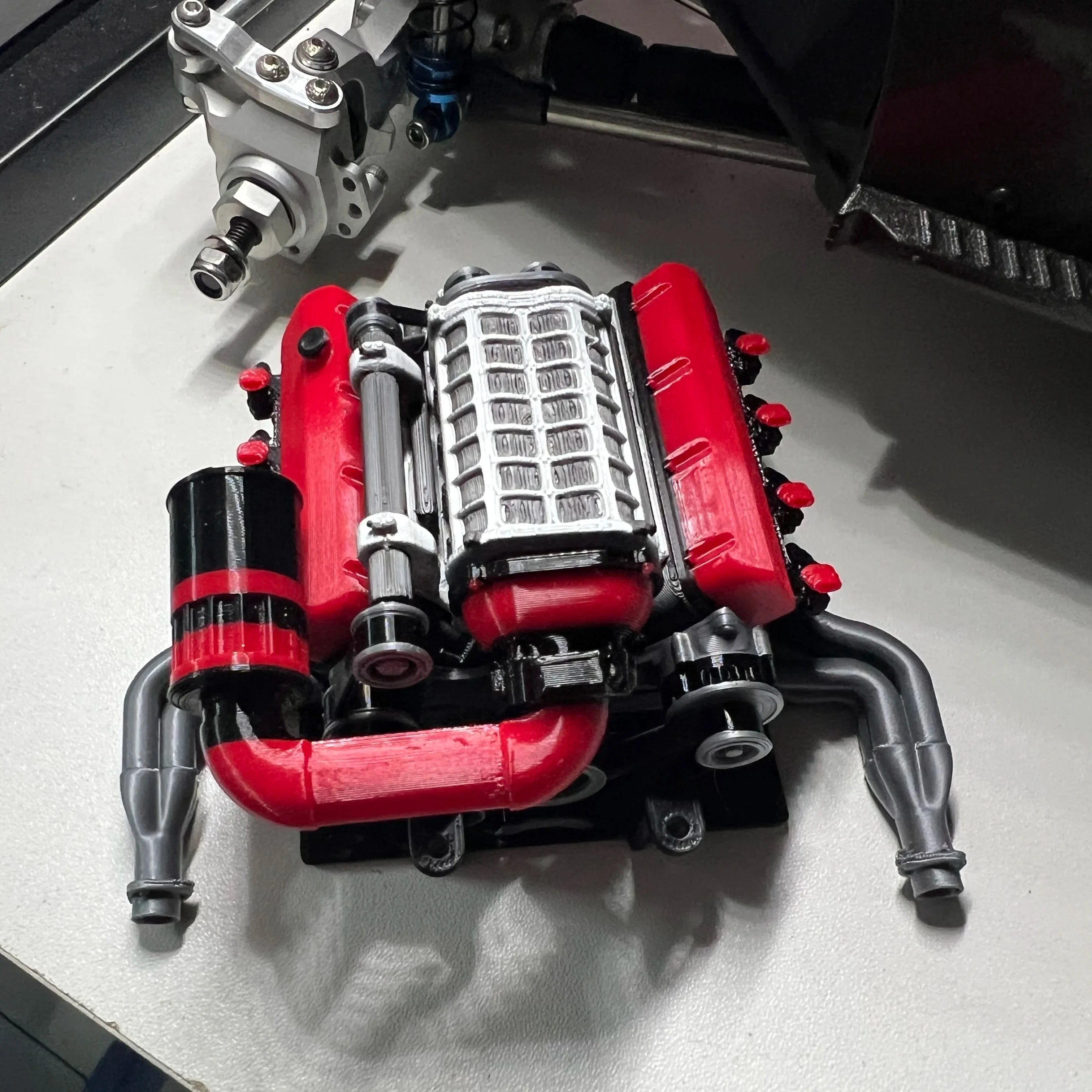 RC Car  Engine Model Decoration for 1/10 VP OPTIC H10 KIT TRX4 Defender AXIAL SCX10 RC4WD Sport Jeep K10 TF2 TRX6 G63