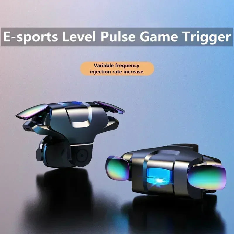 2pcs 4 Fingers Mobile Phone Game Trigger Aim Shooting Free Fire L1 Pulse R1 Physical Key Buttons Gamepad Controller for IOS PUBG