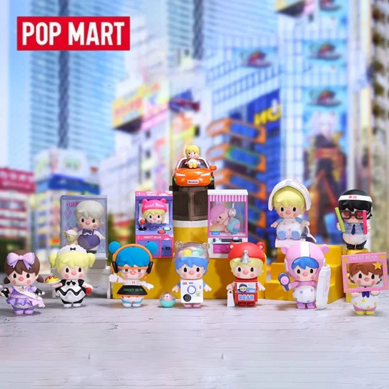 POP MART Sweet Bean Akihabara Series Blind Box Toys Kawaii Anime Action Figure Surprise Mystery Box Dolls Girls Gift