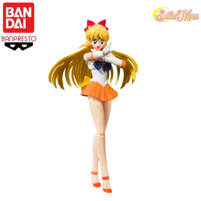 Auf Lager: Original Bandai SH Figuarts Modellspielzeug Chibiusa Tomoe Hotaru Meiou Setsuna Anime-Actionfiguren Spielzeug Sailor Moon