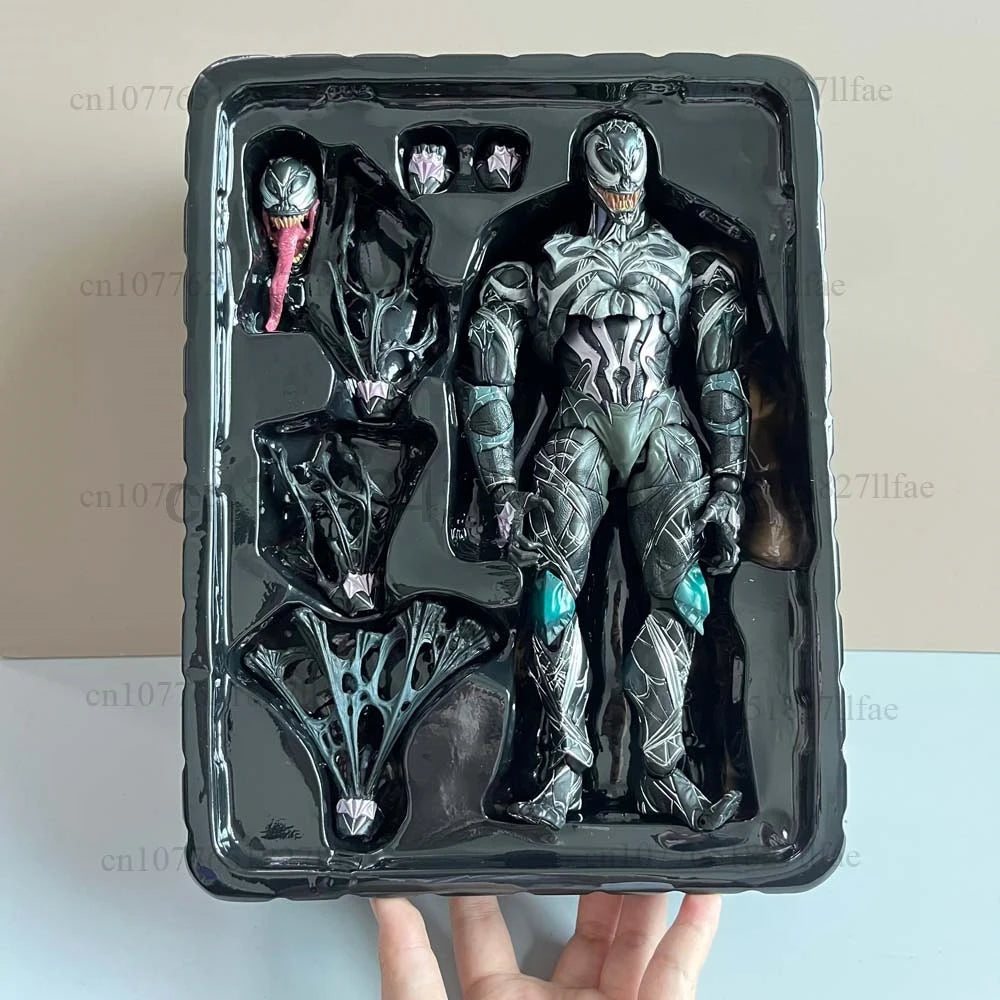 PLAY ARTS Figure Venom Spiderman Action Figure Model Toys Joint Movable Doll Creative Present For Friends Bookshelf Ornament