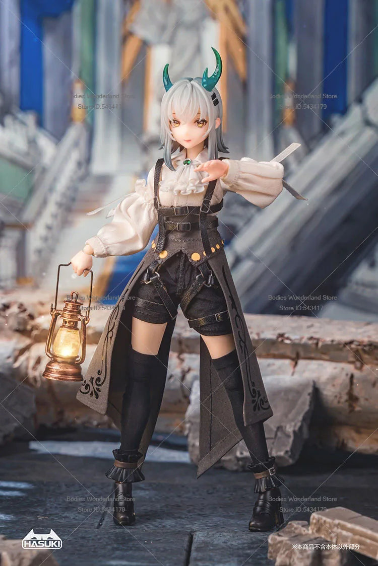 HASUKI PA008 1/12 Scale 6inch Action Figure Doll Female Soldier Rose Knight Gloria Pocket Art Collection in Stock