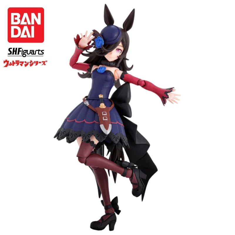 In Stock Bandai Original S H Figuarts Pretty Derby Rice Shower Action Figure Model Doll Brand New Boxed Anime Characters Garage