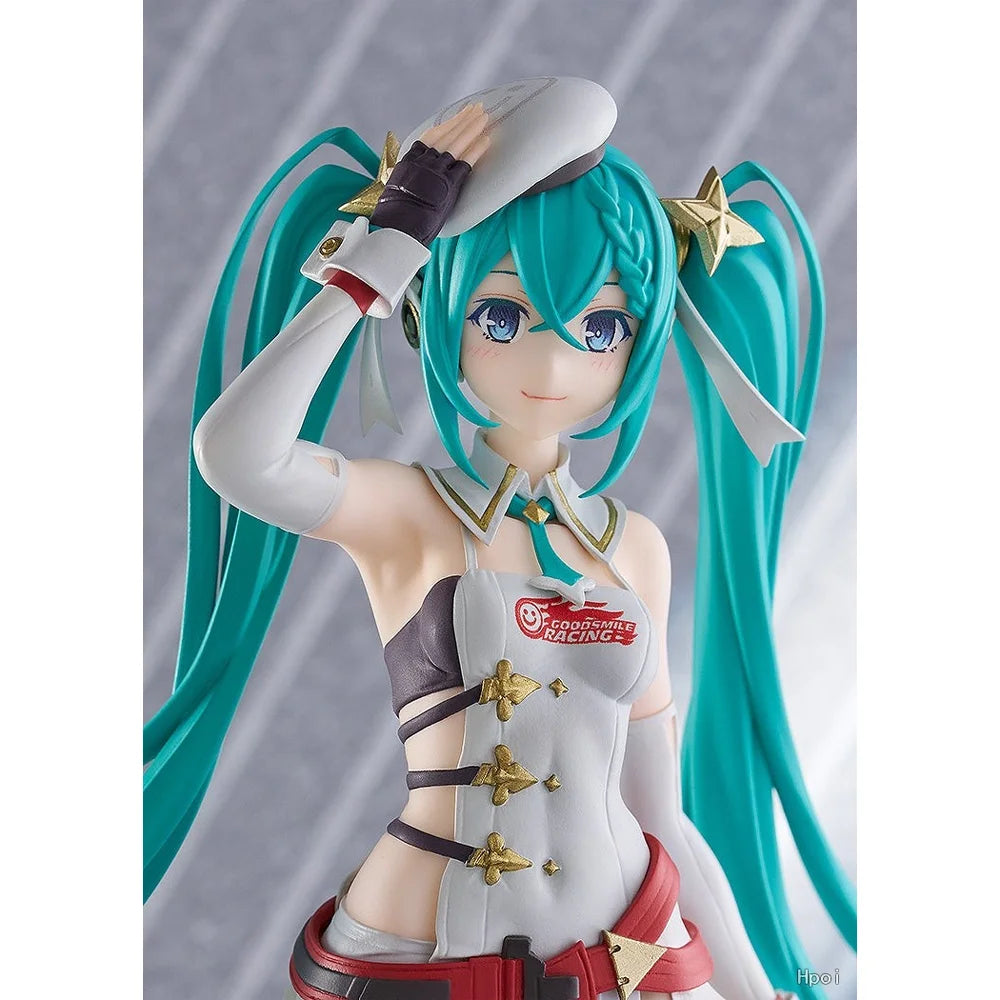 GSC Original POP UP PARADE Hatsune Miku Racing Miku 2023 Ver. Anime Action Figure Toys For Boys Girls Children Birthday Gifts
