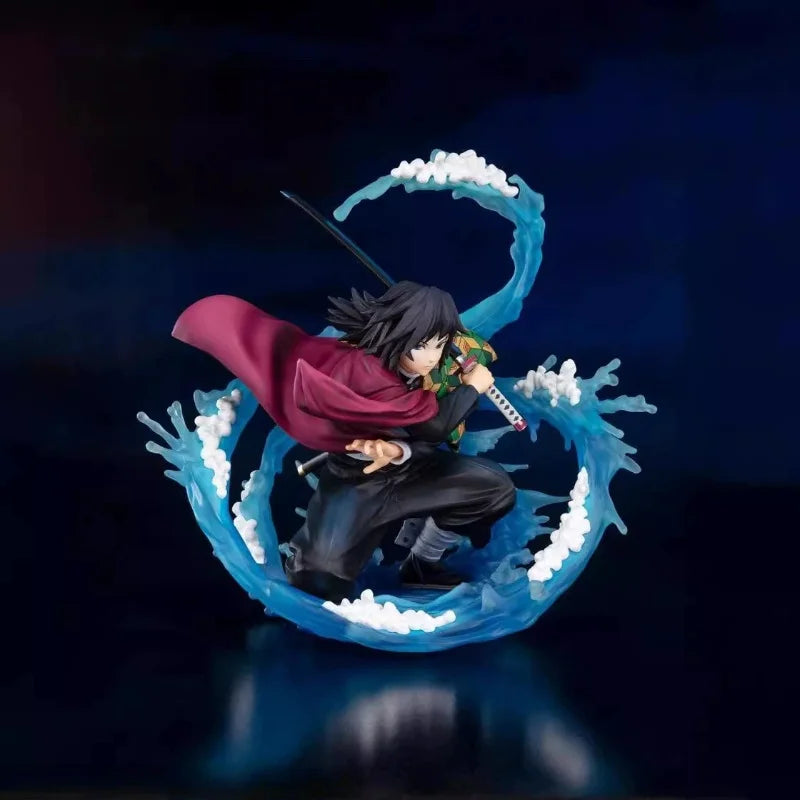 17см Tomioka Giyuu Demon Slayer Zero Аниме екшън фигурка PVC колекция модел играчка Kimetsu No Yaiba настолен орнамент кукла подарък