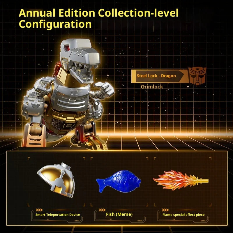 New Blokees Anime Figures Transformers 2026 Yearbook Edition Toys Model Dinosaur Figures limit Collection Custom Birthday Gifts