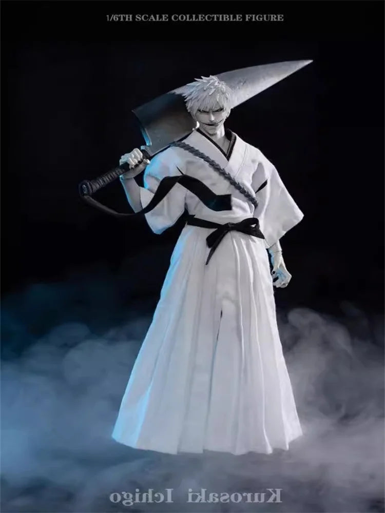 GAMETOYS GT-004 1/6 Male Soldier White Lord Void White Ichigo Double Head Carving Full Set 12'' Action Figures Model In Stock