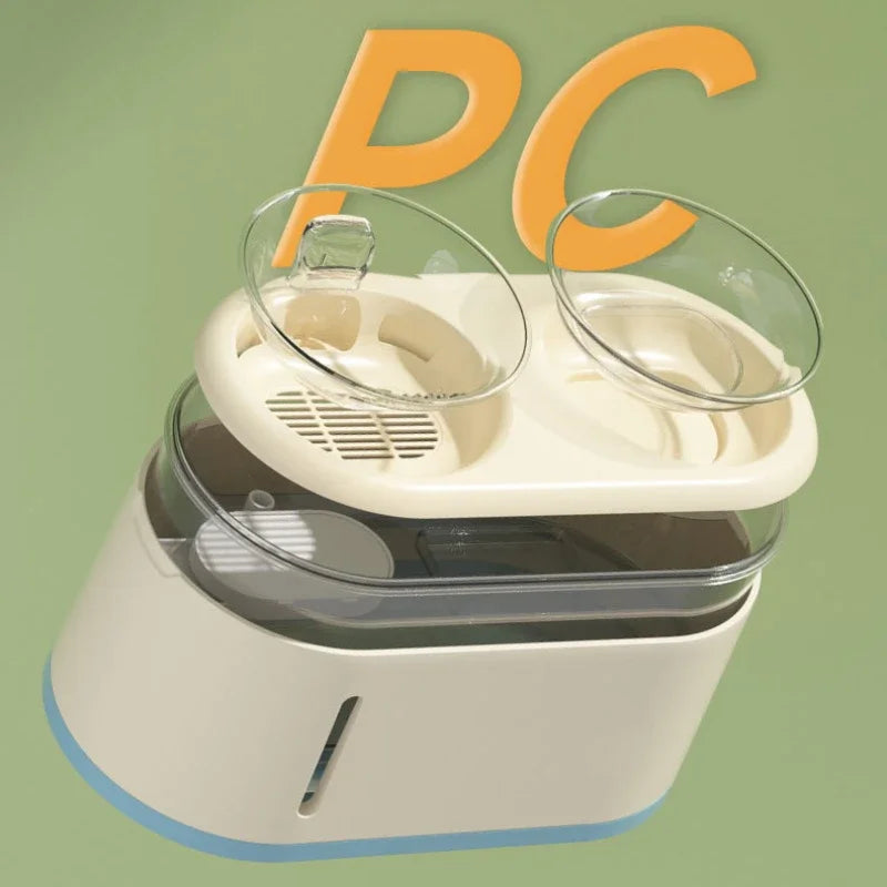 Automatic Feeder Pet Water Fountain Top Wireless Silent Water Dispenser Food Dispenser for Dog Cat Feeding Watering Supplies