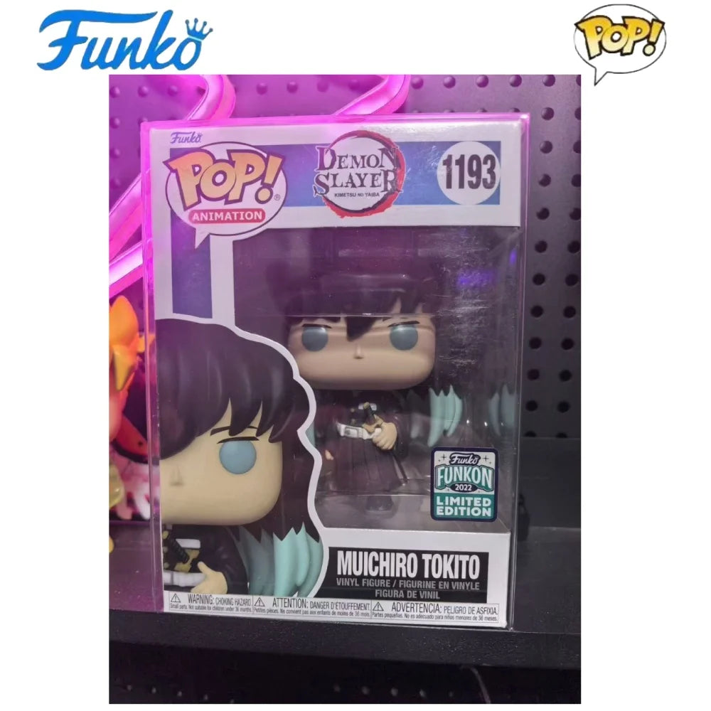 Funko Pop Muichiro Tokito Action Figure Anime Demon Slayer Series Kochou Shinobu Model Limited Edition Collect Original Gifts