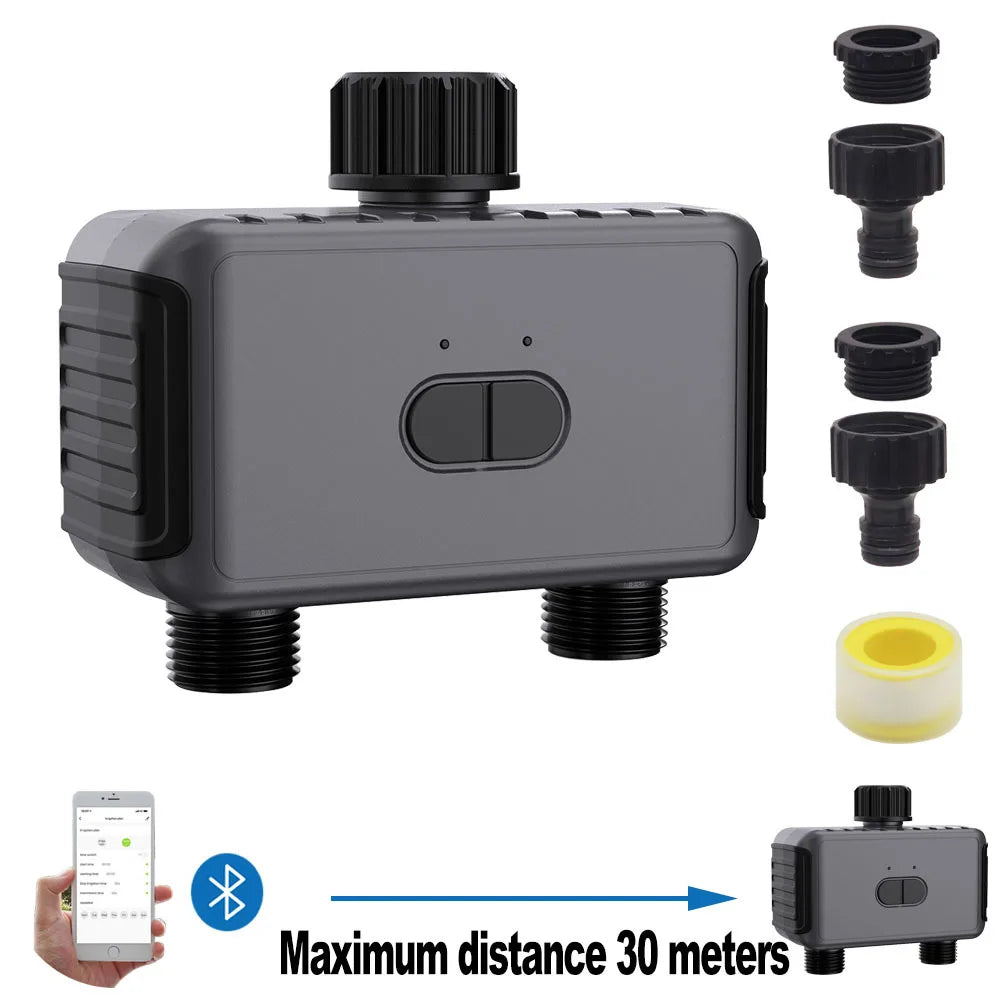 Smart Watering Timer IP55 Bluetooth WIFI Garden Automatic Irrigation System Drip Sprinkler Controller Valve Smart Life Tuya