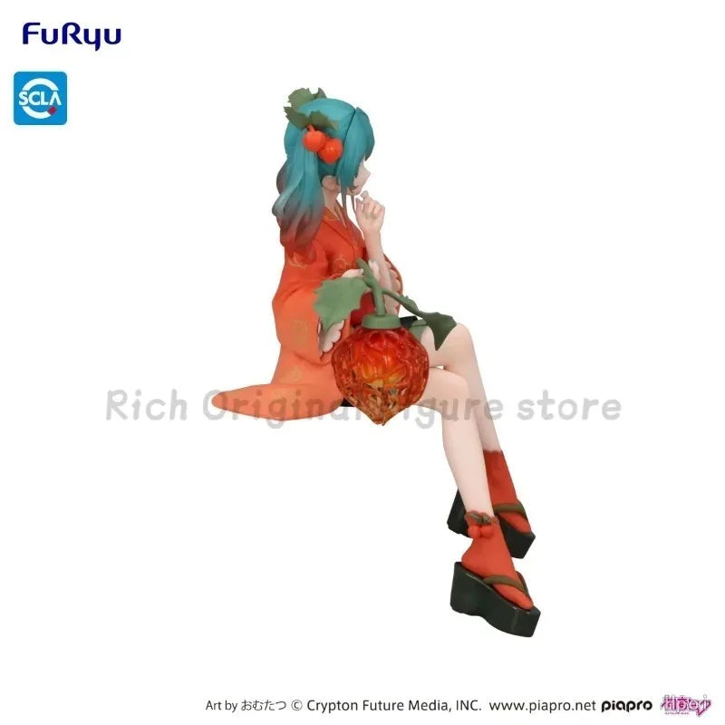 【In Stock】Original FuRyu Flower Fairy Noodle Stopper PiaproーSour Berries FairyーHatin Miku Anime 1/7 Anime Figure Model Toys