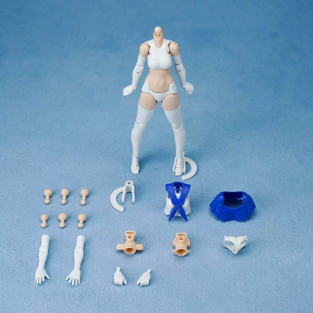 Dhouse 1/12 Mech Girl Action Figure 6inch Base Body Accessory Kit Statue Figurine Doll Collection Room Decora Desk Toys Gift