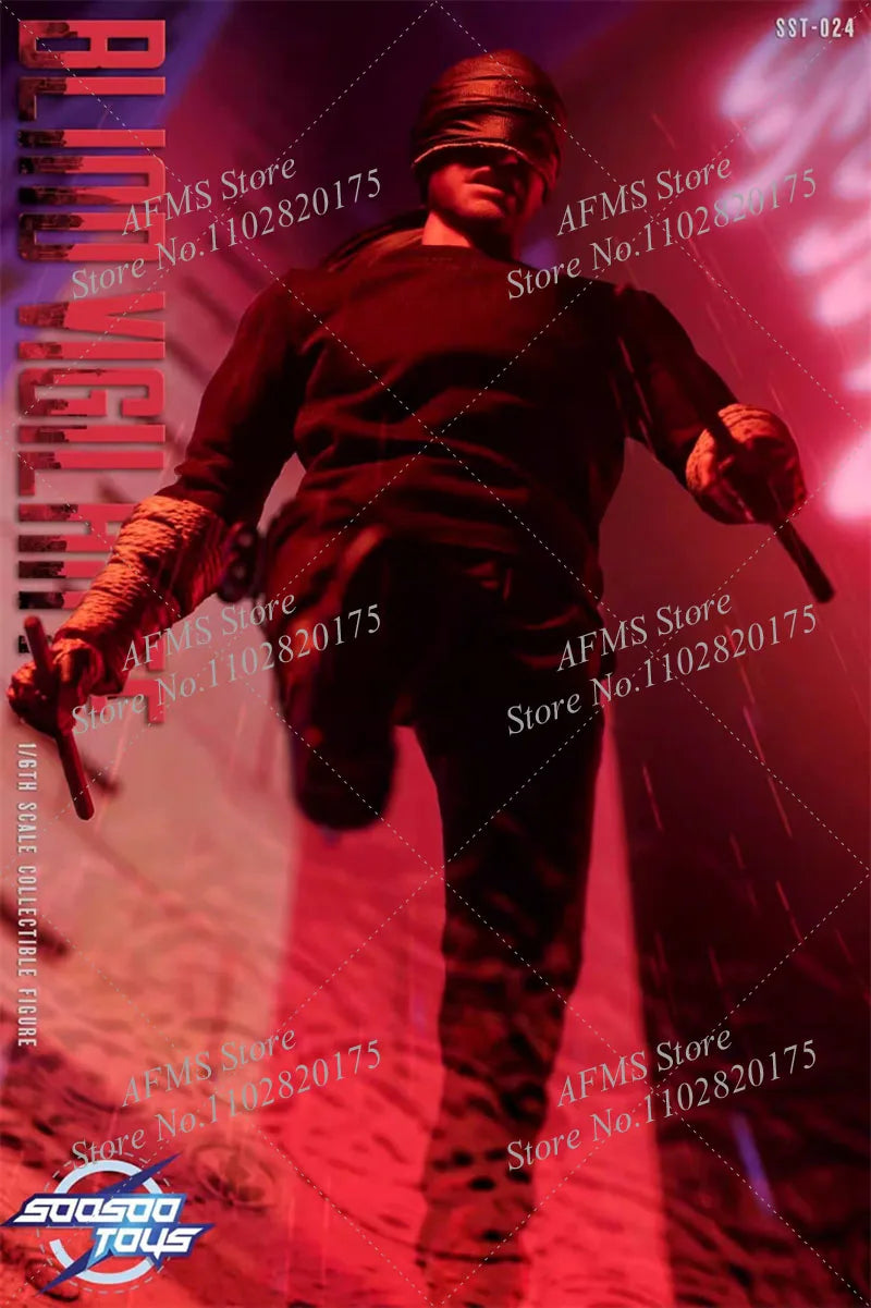 Soosootoys Sst-024 1/6 Scale Collectible Figure Daredevil Classic Comics Super Blind Hero Full Set 12" Men Soldier Action Figure