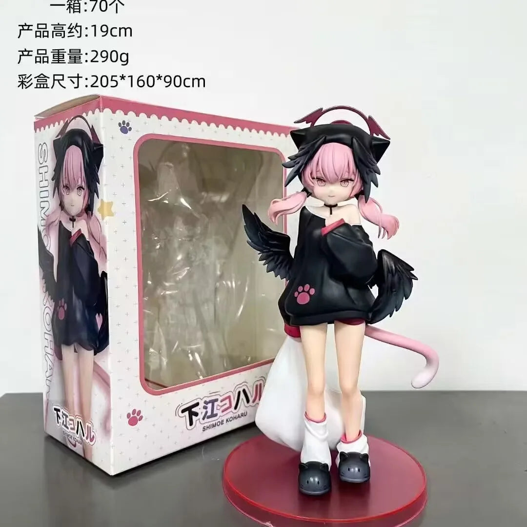 19CM Anime Game Blue Archive Shimoe Koharu Figure 1/6 pajamas Ver Standing Model Toy Gift Collection Aciton Figure PVC Doll