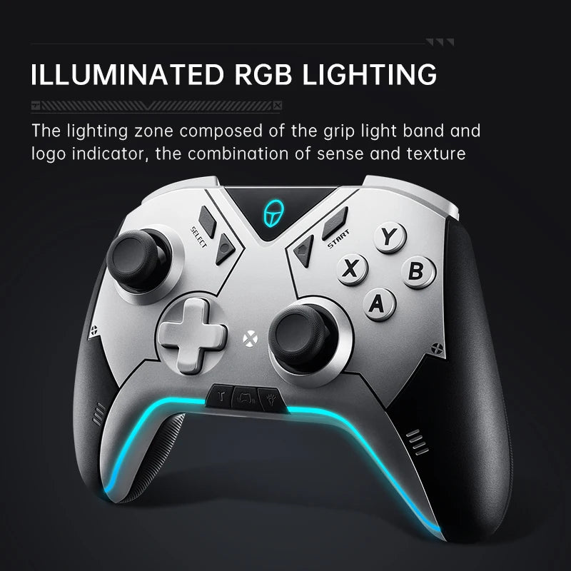 ThuneRobot G60 Wireless Gamepad Controller Hall Effect ALPS Esports Joystick 860mAh Suitable for FPS Shooting Games,Racing Games