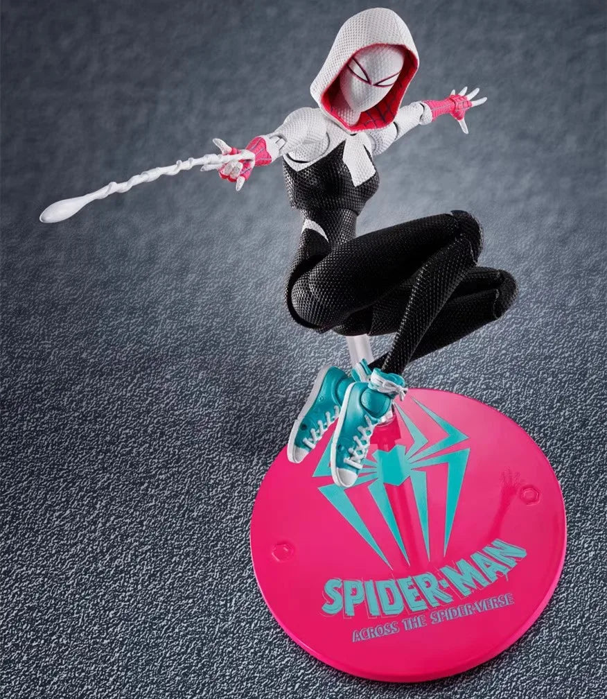 SHF Lady Amazing Spiderman Spidergwen BJD Spider Man Into the Spider-Verse Gwen Figur Modell Spielzeug