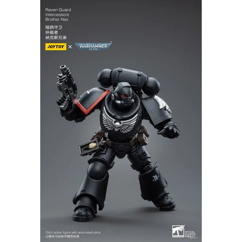 [In Stock] JOYTOY Original 40K1/18 Mobile Doll Warhammer 40000 Dark Crow Guard Arbitrator Mobile Joint Model Toy Gift Collection