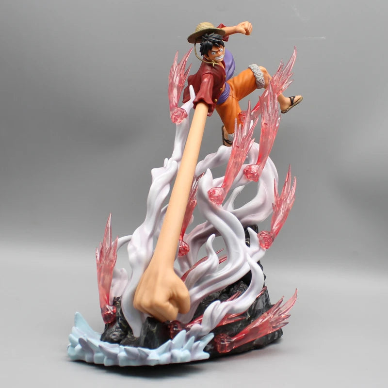 29cm One Piece Luffy Long Hand Anime Figures Nika Luffy Gear 2 Action Figurine Pvc Statue Model Doll Collection Toy Decora Gifts