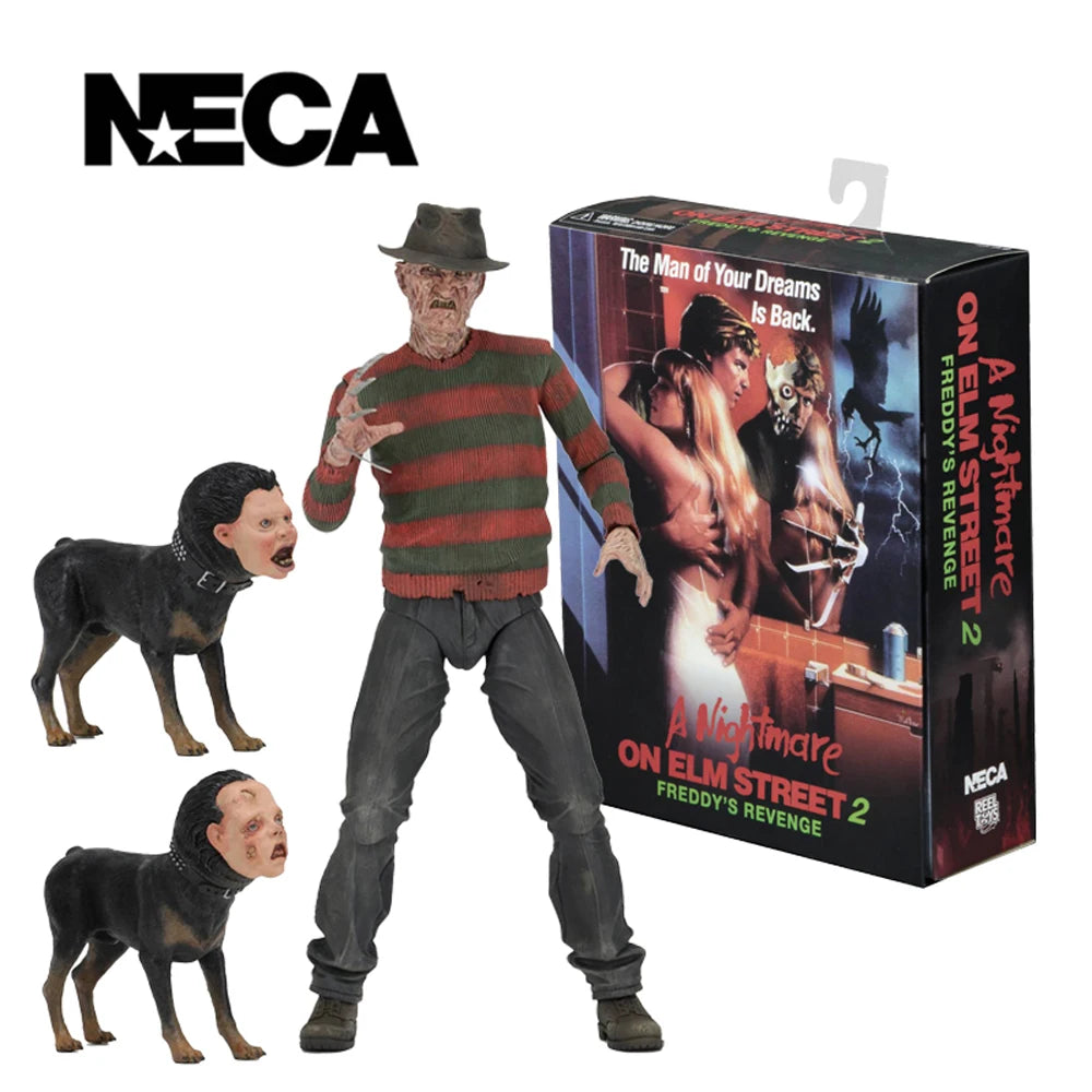 NECA Nightmare on Elm Street Ultimate Part 2 Freddy 7" Scale Action Figure (Freddy's Revenge) Model Doll Garage Kit