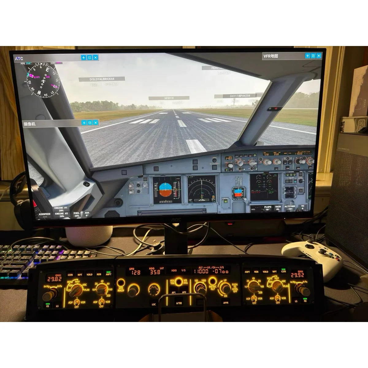 Winwing Flight Game Simulator A320 EFIS-R/EFIS-L  Control Panel  Suitable For X-Plane MSFS