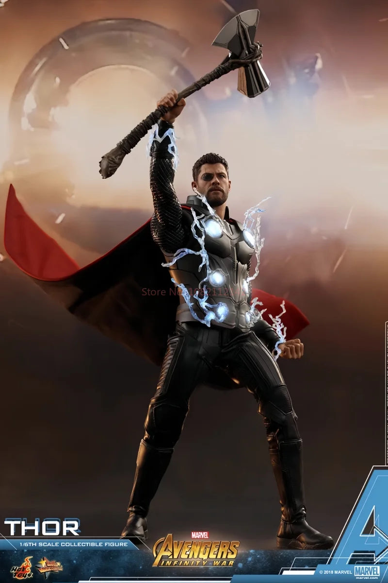 Hot Original Hot Toys  Avengers Infinity War Thor Odinson God Of Thunder Action Figurestatue Ht Mms474 Model Collection Toy Gift