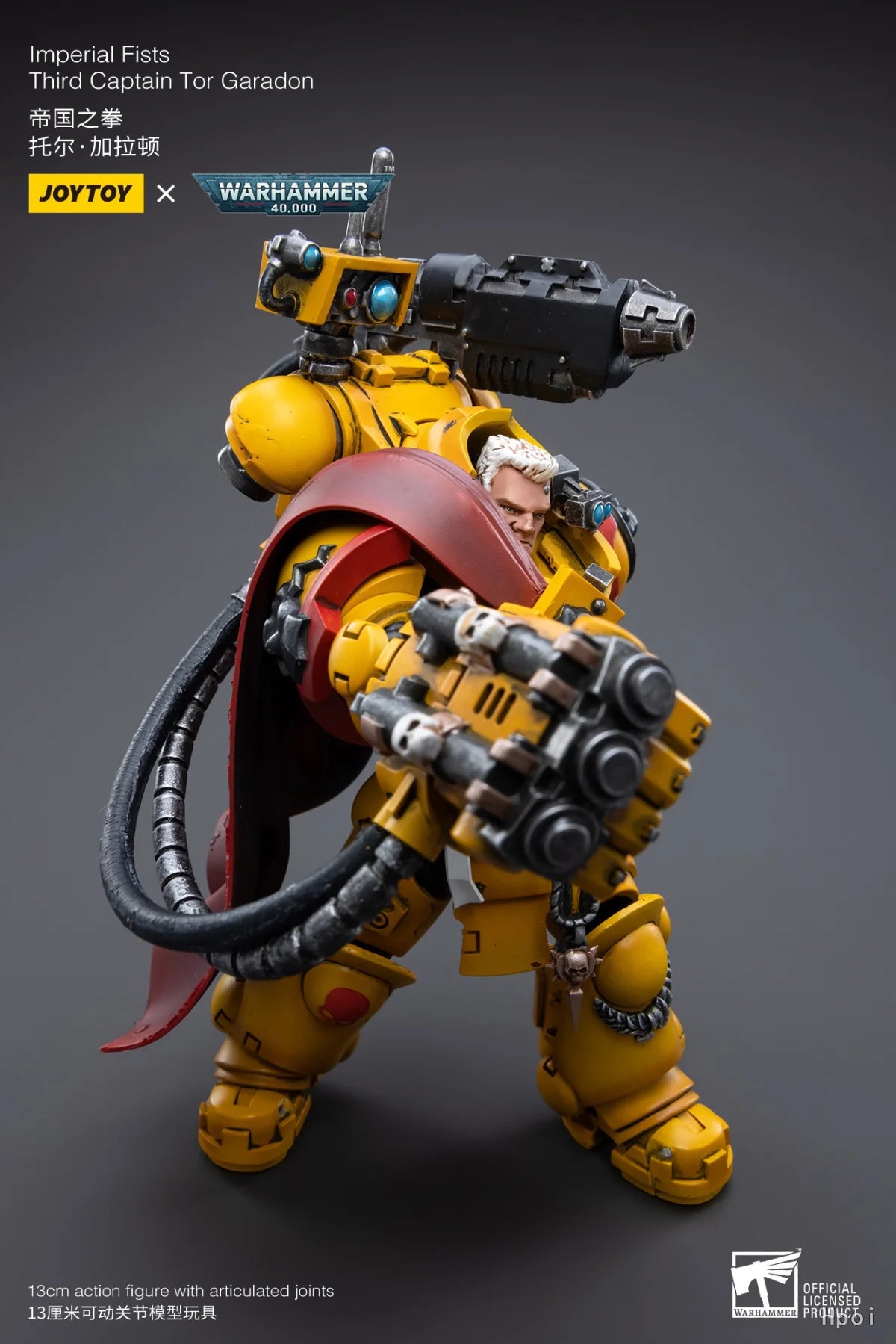Original in Stock JOYTOY WARHAMMER 40K Imperial Fists Third Captain Tor Garadon 1/18 Figures Model Toys Collection Gift