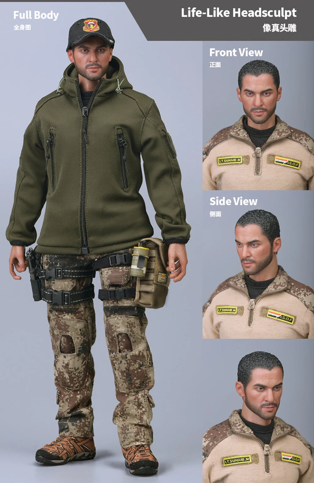 1/6 SoldierStory SS107 Special Operations Forces Army M249 Soldier Full Set Figures Collection Action Doll For Fans