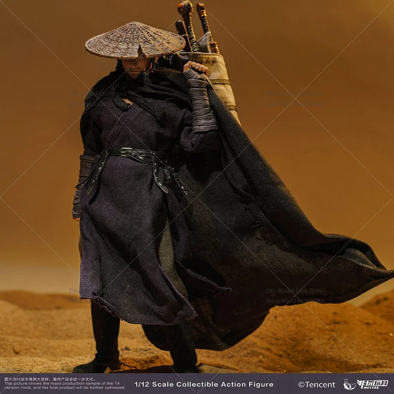 1/12 Scale Martial Arts Comic Bounty Swordsman 6-inch Full Set Action Figure Soldier Height About 17CM Resin-Styled Hair Ver