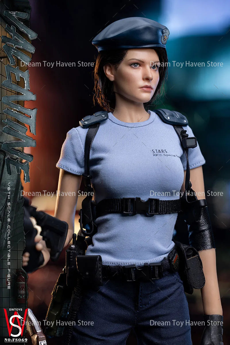 Original SWTOYS FS069 1/6 Scale Female Soldier Jill Anime Game Police Officer Full Set 12Inch Action Figure Model Toys