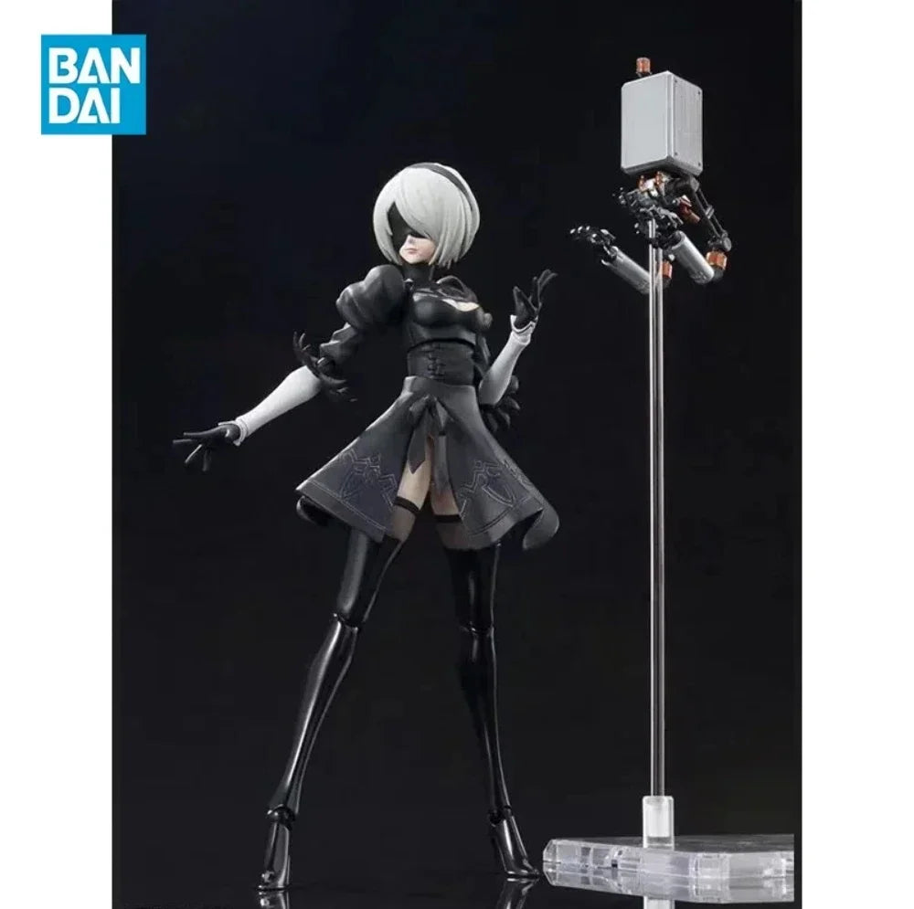 100% Original Bandai SH Figuarts NIER AUTOMATA 2B SHF Figure Model Collection Toy Gift