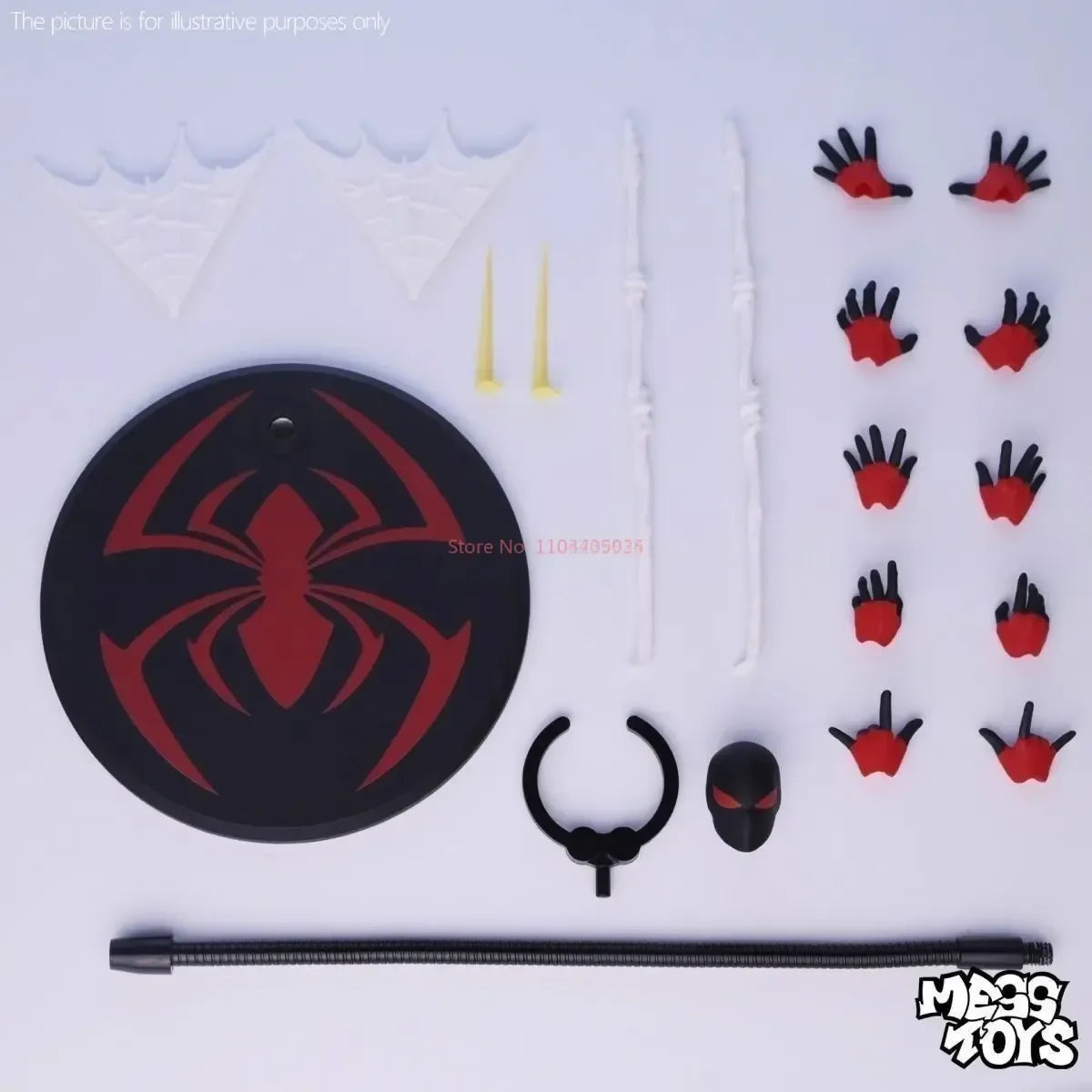 Играчки за бъркотия Спайдърмен Симбиот Кайн Messtoys На склад Спайдърмен Червен и черен костюм Паяк Аниме Фигурка Детски подаръци за рожден ден