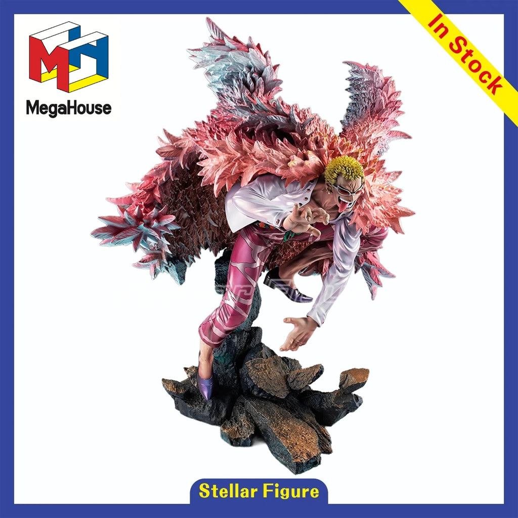 【SF】In Stock MegaHouse Portrait of Pirates SA MAXIMUM ONE PIECE Donquixote Doflamingo Figures Model Collection Gift