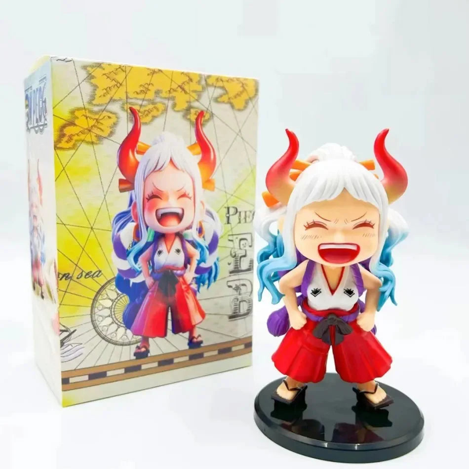 New One Piece Luffy Solon Sanji Ace Yamato Q-version cartoon anime game character figurine children's birthday collection toys