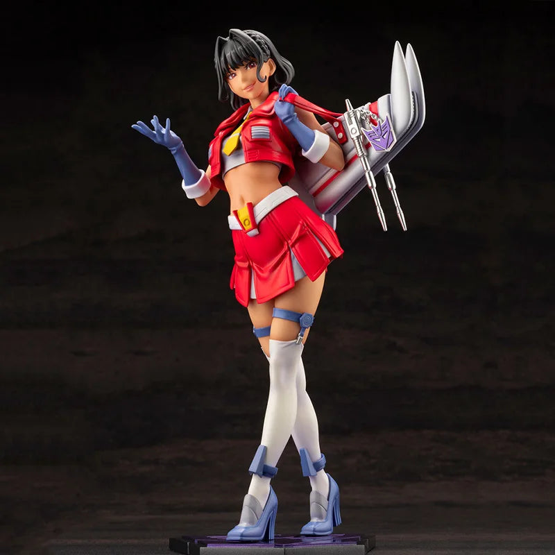 Genuine Original Transformers Kotobukiya Starscream Action Anime Figure PVC Collectible Model Dolls Statuette Ornament Gift