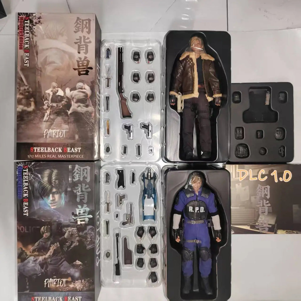 [24-Hour Shipping] Patriot Studio 1/12 Resident Evil Steelback Leon Movable Clothes Doll Soldier Figure Gift Collection