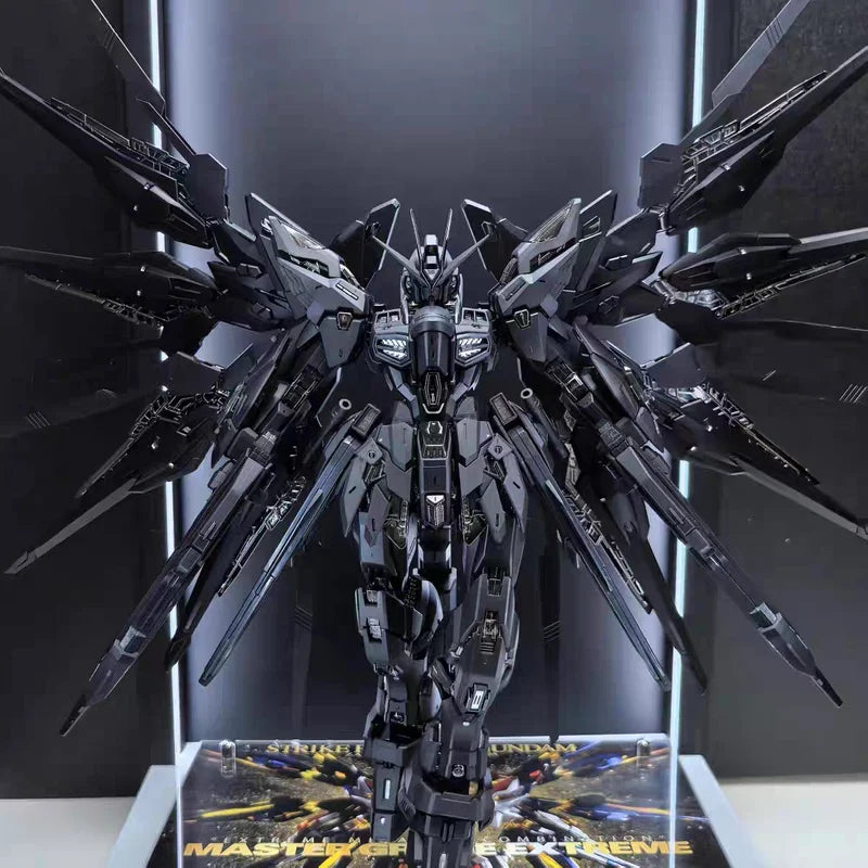 New Changlong 7701 Mgex  1/100 Zgmf-X20a Strike Freedom Black Assembly Model Kits Plastic Skeleton Kits Action Figure Gifts Toys