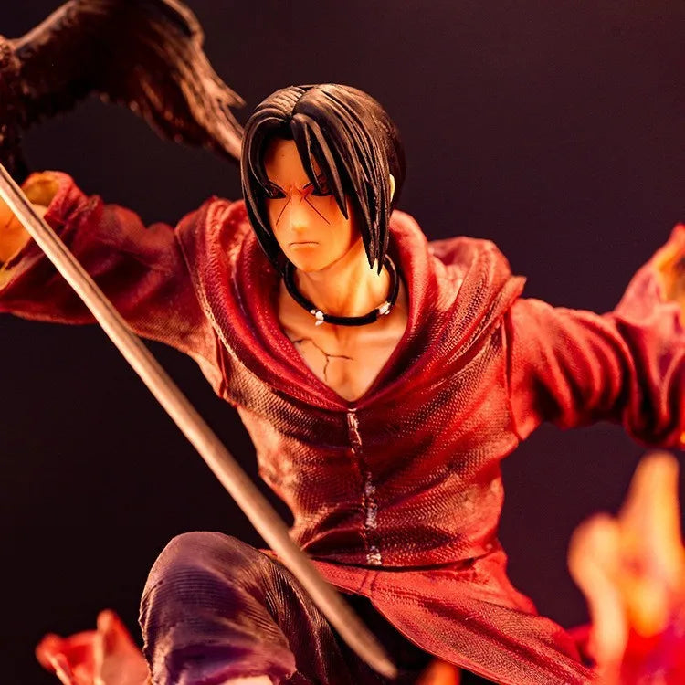40cm New NARUTO Anime Figure Uchiha Itachi Peripheral PVC Model Scene Statue Desktop Decoration Ornaments Christmas Gifts Toys
