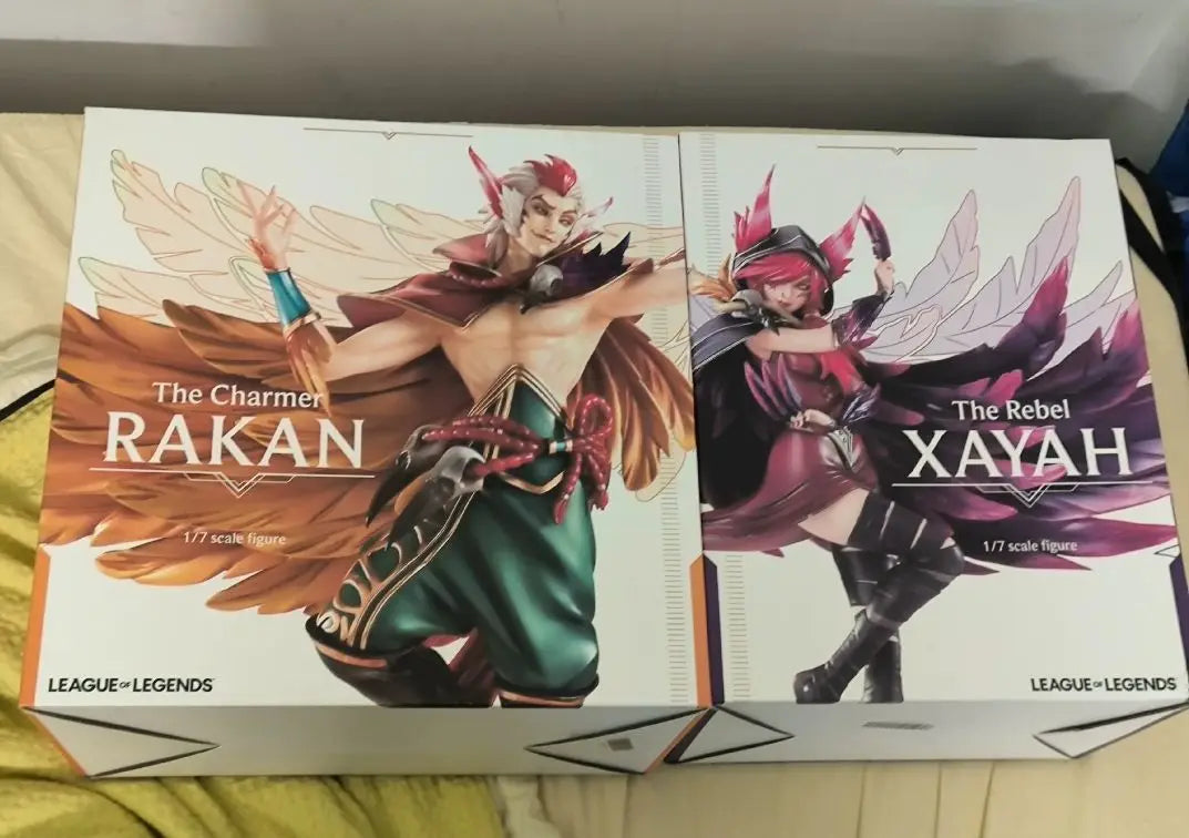 In Stock HobbyMax League of Legends Anime Characters Rakan and Xayah 1/7 Statue Figure Collection Gift Model