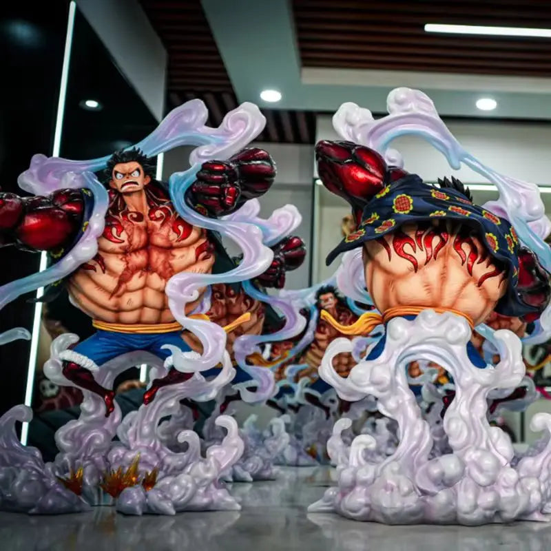 JT One Piece 38 см Monkey D. Luffy Gear 4 екшън фигурка колекционерска играчка - аниме модел кукла за колекционери и подаръци