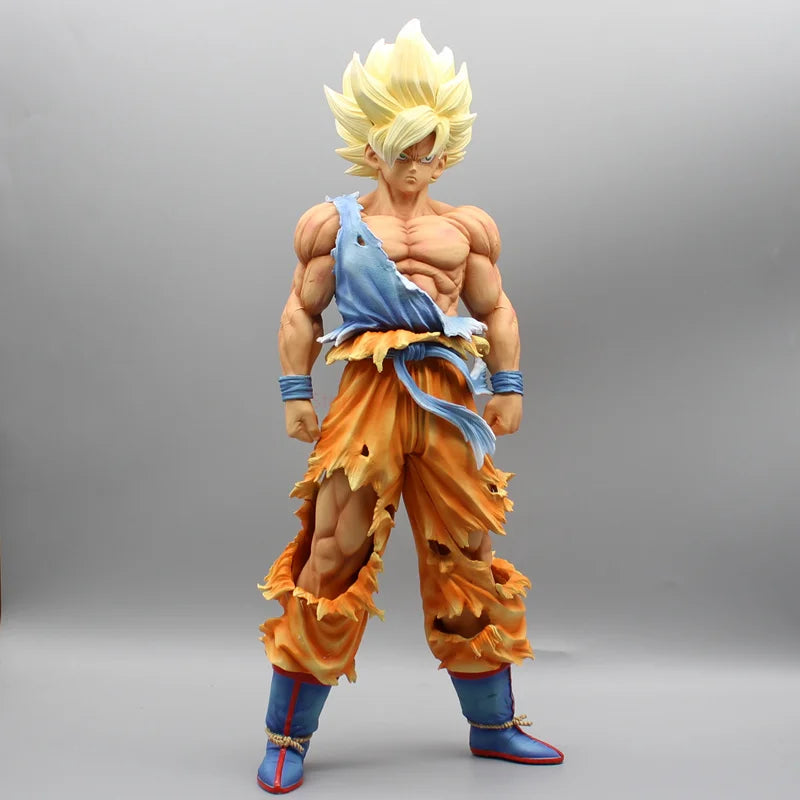 43cm Dragon Ball Z Son Goku Ssj Figurine Super Saiyan Goku Gk Statue Pvc Action Figures Model Toys Collection Ornament Doll Gift
